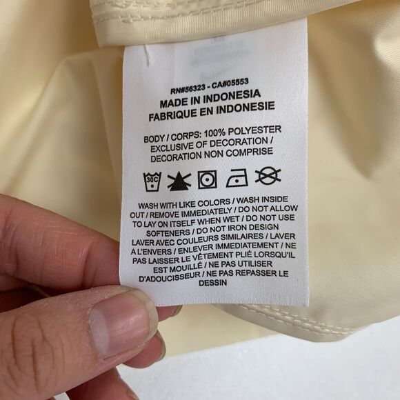 Nike Sportswear M65 Woven Jacket Womens XS Coconut Milk/Sesame Snap Button Zip - Picture 13 of 16